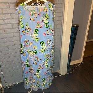 Disney Vintage Hawaiian Maxi Dress - Blue and Green